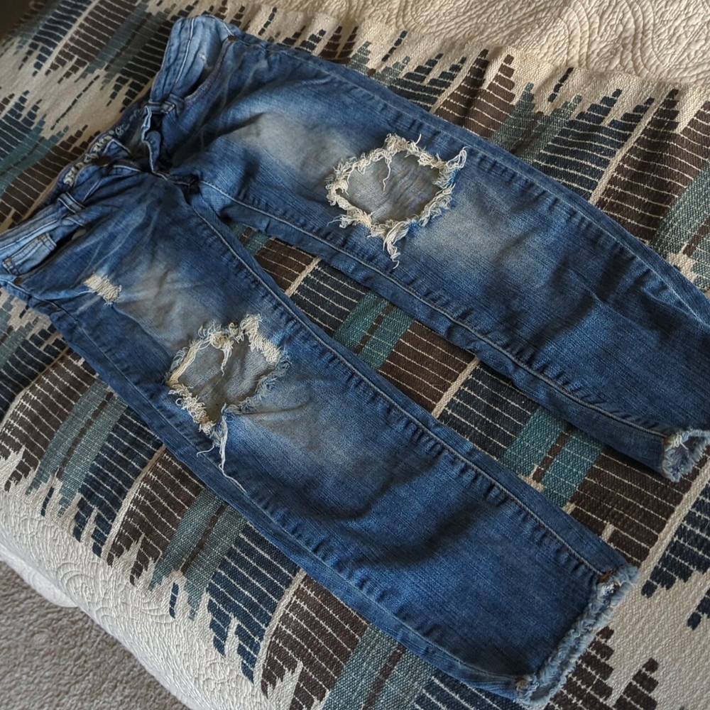 Machine nouvelle mode Distressed Jeans